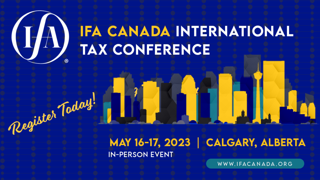 Registration 2023 IFA Canada Tax Conference